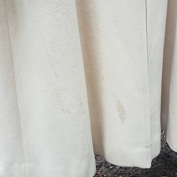 Cream Rabbit Fur Coat - Picture 3 of 4